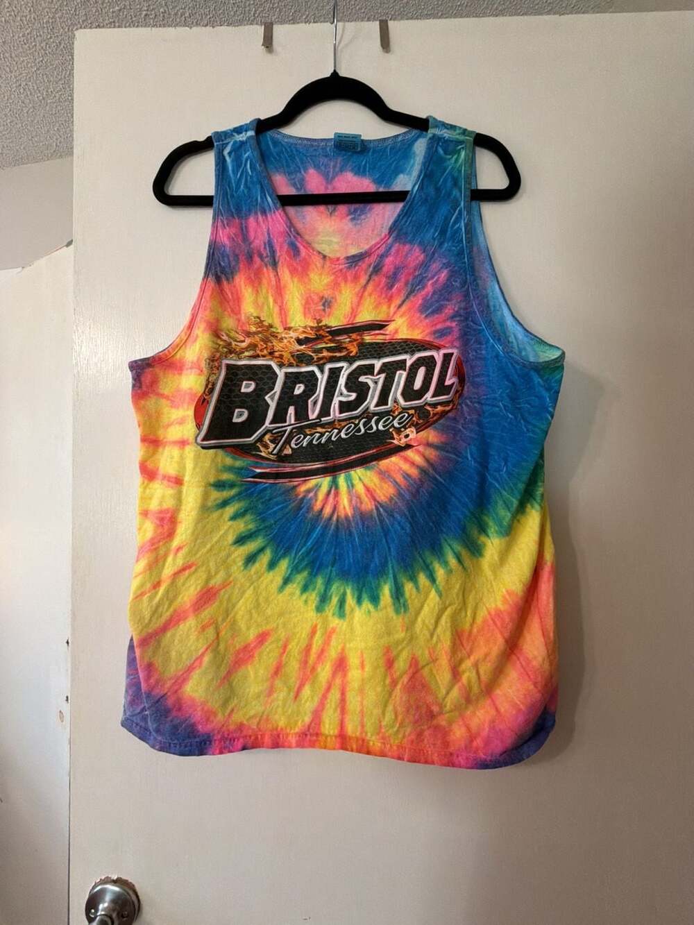 Colortone Bristol Tennessee 2014 Rubbin & Racin Under The Lights Tie Dye Tank To